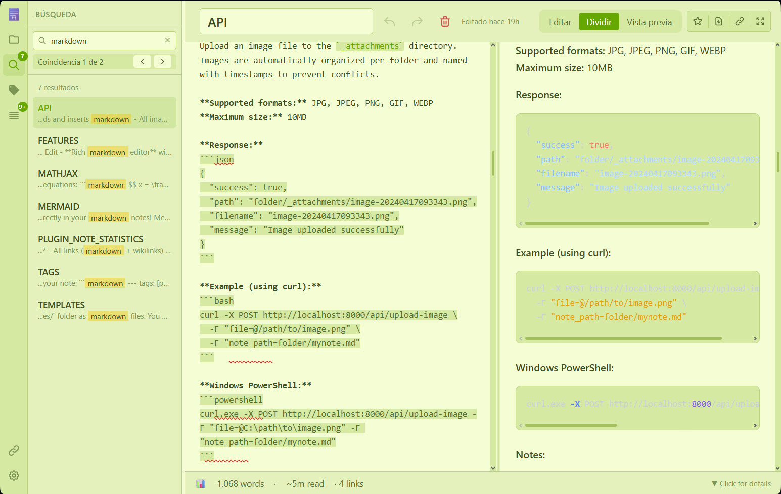NoteDiscovery Smart Search